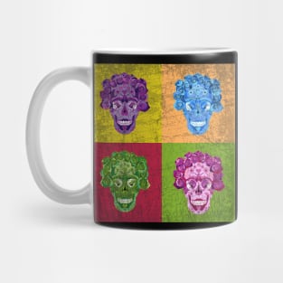 Celebration of Souls, Custom Andy Warhol Inspired design, Dark Art, Skull Art, Occult design, Alt drawing, Digital art design Mug